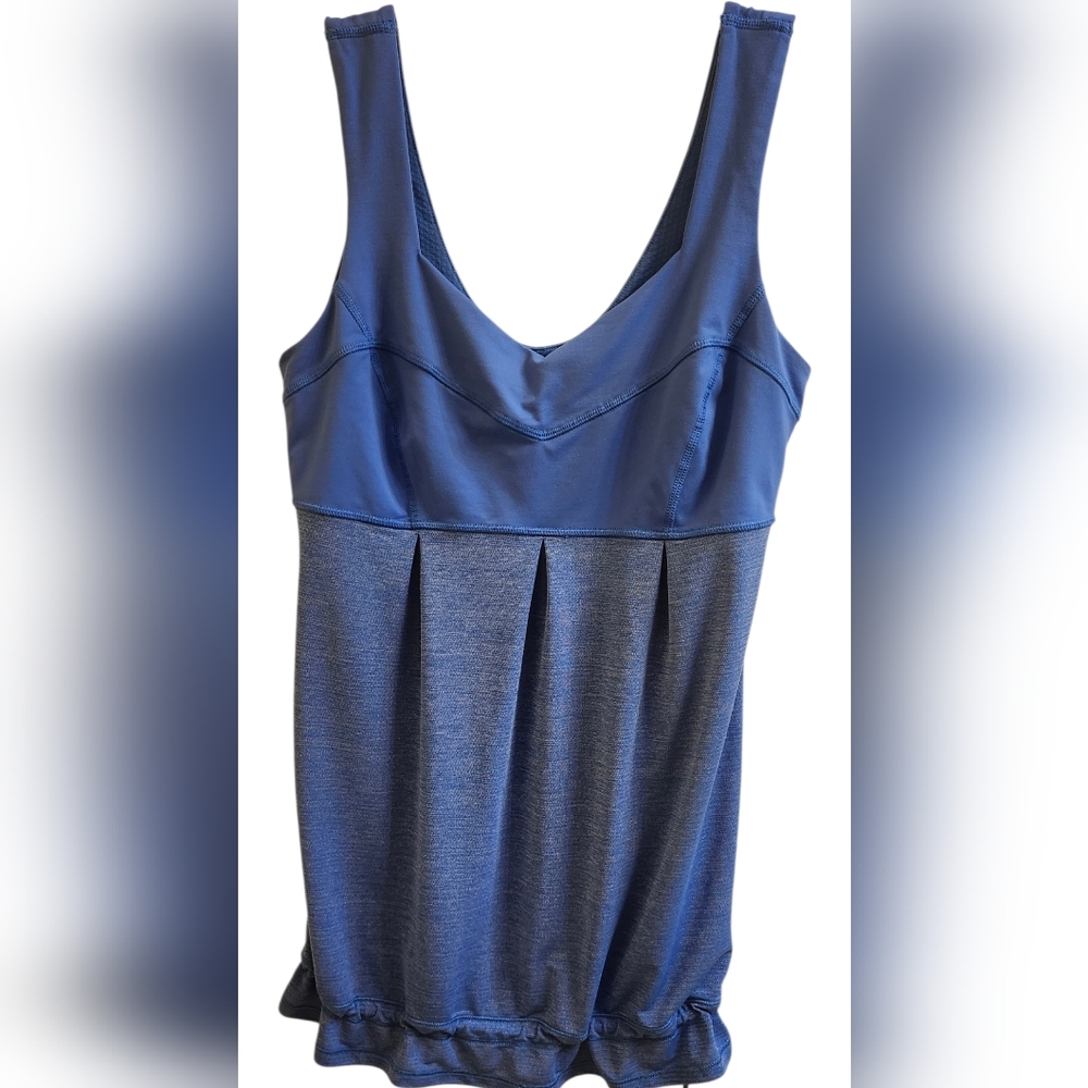 Lululemon Tame Me Tank Top Blue Size 6 - Picture 2 of 4